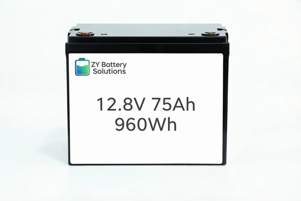 Lithium Battery 12.8V75Ah drop in lead acid battery